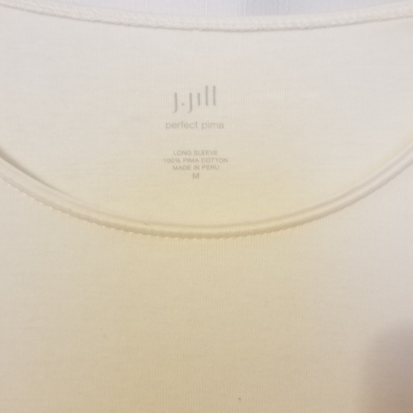 J JILL WOMAN CREAM IVORY OFF WHITE TOP SHIRT - Picture 6 of 8